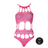 Ouch! Glow Body à encolure grecque Rose Fluo